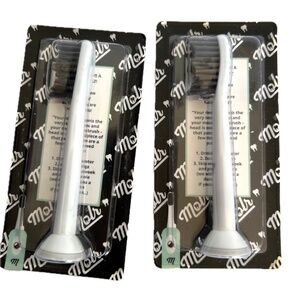 Lot of 2 Molr Dental Club Replacement Toothbrush Heads NEW Sealed Gray ID Ring